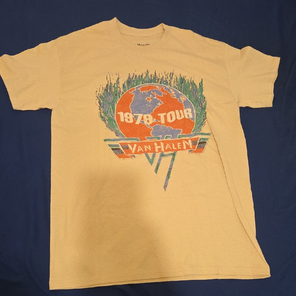 Van Halen 1978 Tour Beige T-Shirt